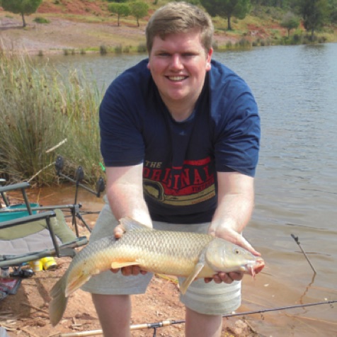 Happy client with a normal barbel Happy client with a normal barbel
